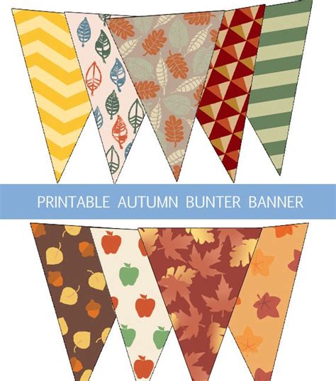 fall bunting banner